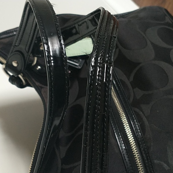 Coach Black Canvas Tote Handbag - Picture 12 of 15
